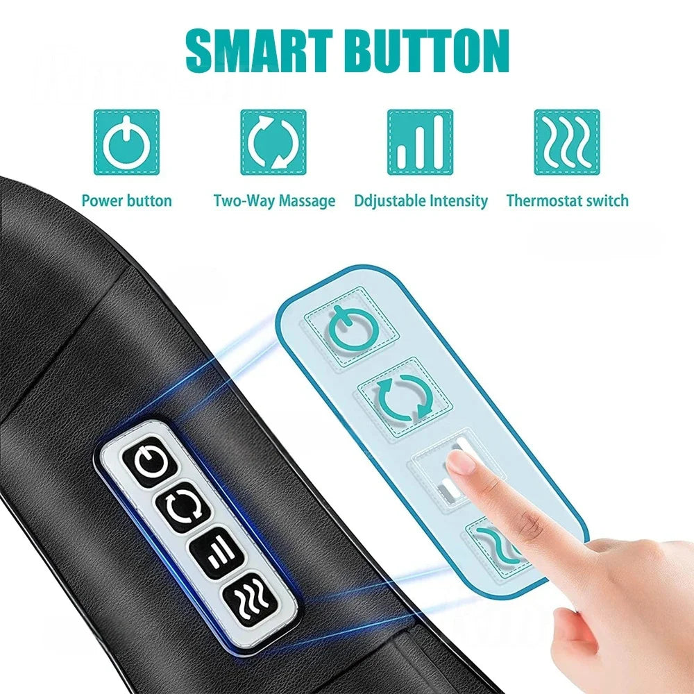 NekiMaxiv Deep Tissue Shiatsu Neck and Shoulder Massager with Heat