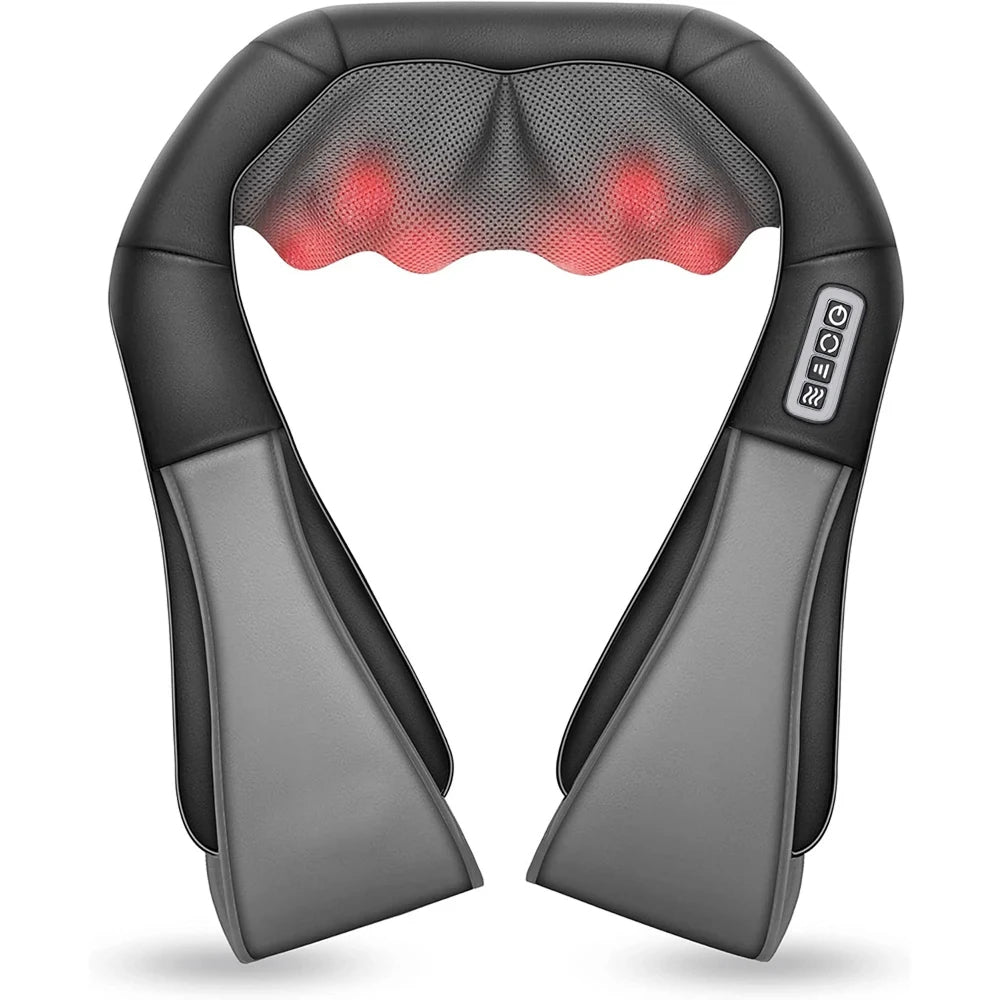 NekiMaxiv Deep Tissue Shiatsu Neck and Shoulder Massager with Heat