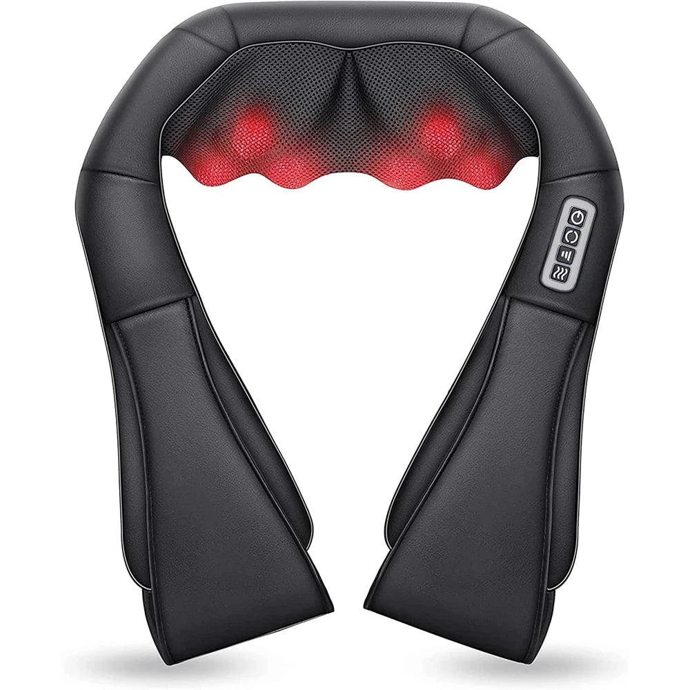 NekiMaxiv Deep Tissue Shiatsu Neck and Shoulder Massager with Heat