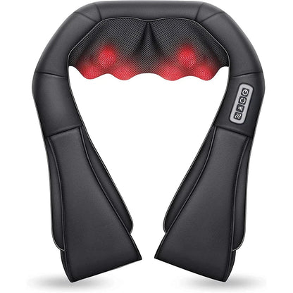 NekiMaxiv Deep Tissue Shiatsu Neck and Shoulder Massager with Heat