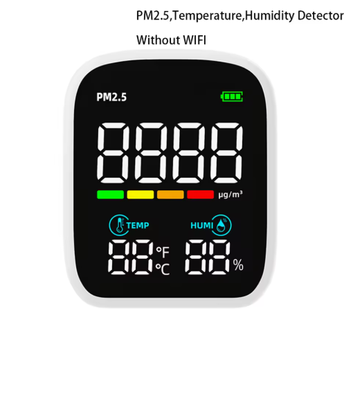 Tilleroic 8-in-1 Wi-Fi Air Quality Monitor & VOC Detector