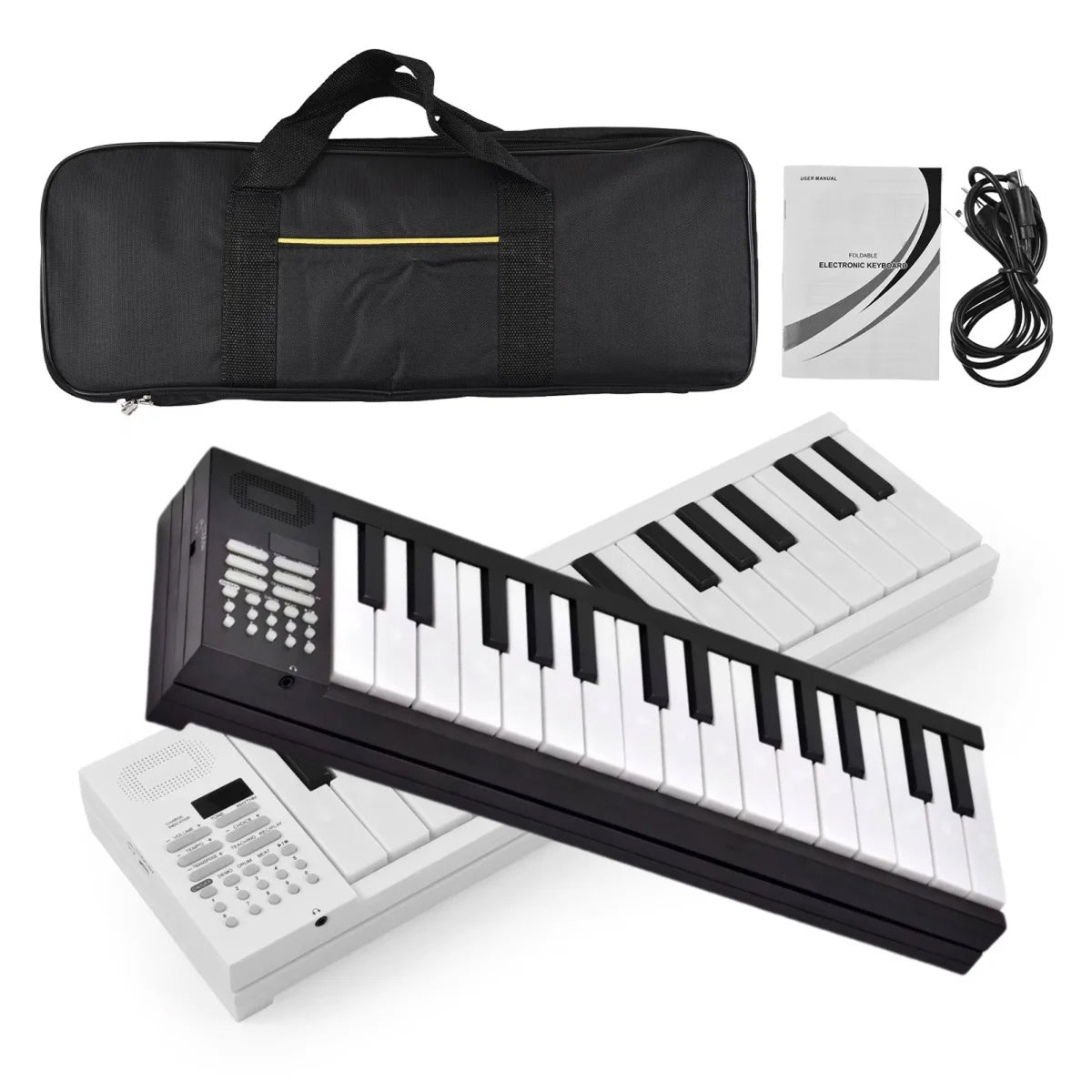 NoteArop Foldable 61-Key Portable Digital Piano