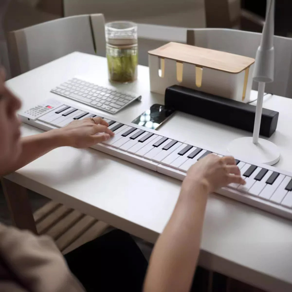 NoteArop Foldable 61-Key Portable Digital Piano