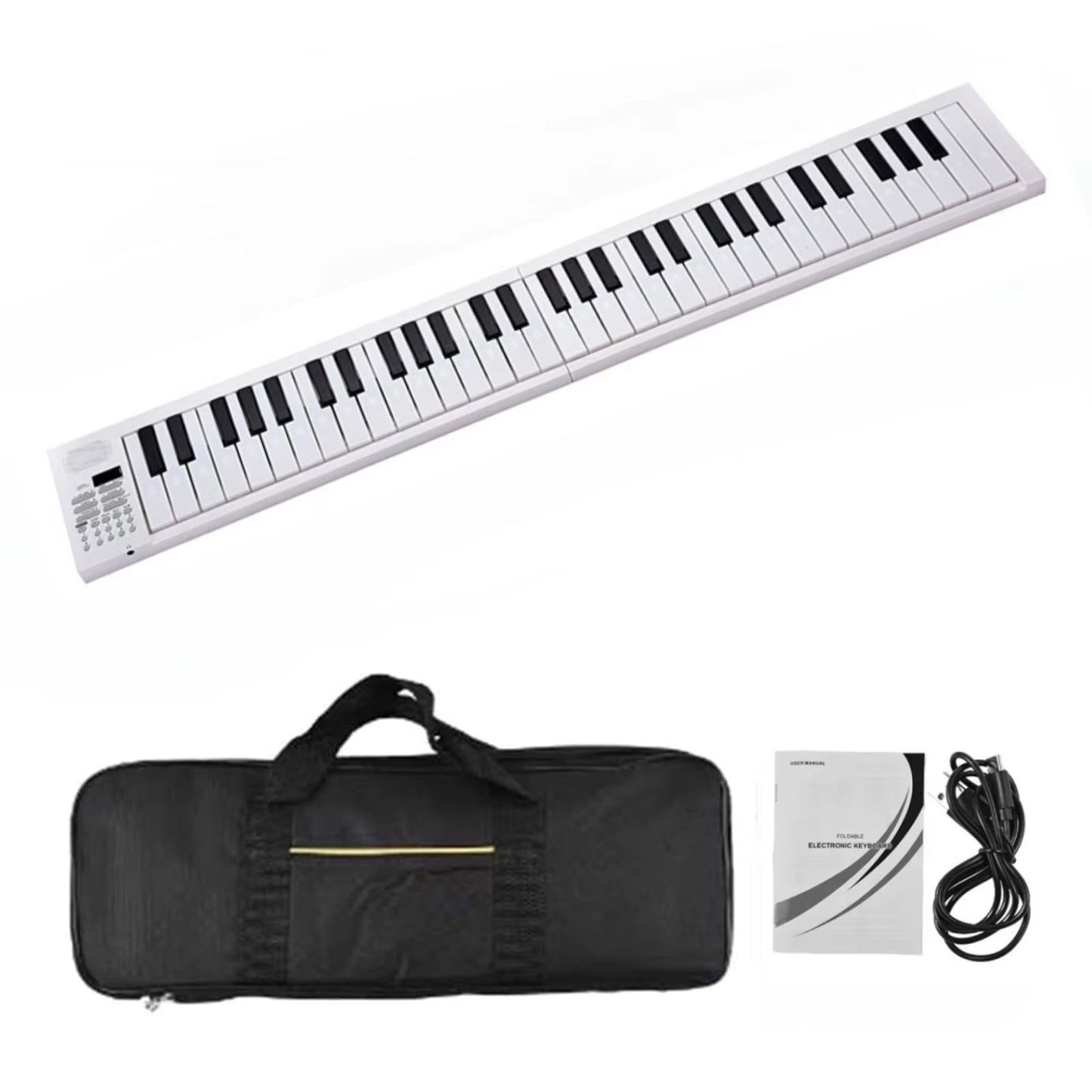 NoteArop Foldable 61-Key Portable Digital Piano