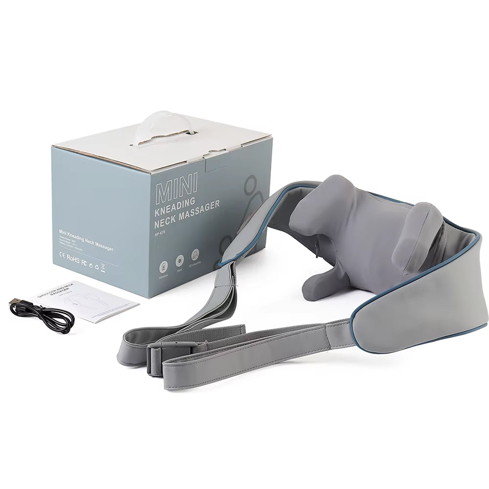 NuroSeri 6D Shiatsu Neck and Shoulder Massager with Heat Therapy