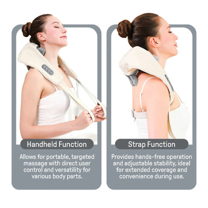 NuroSeri 6D Shiatsu Neck and Shoulder Massager with Heat Therapy