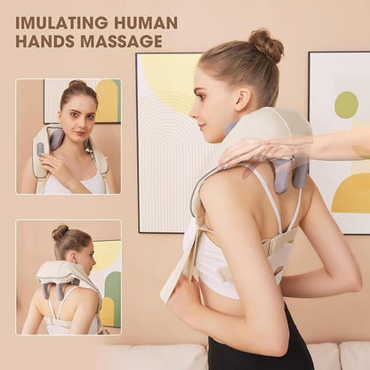 NuroSeri 6D Shiatsu Neck and Shoulder Massager with Heat Therapy