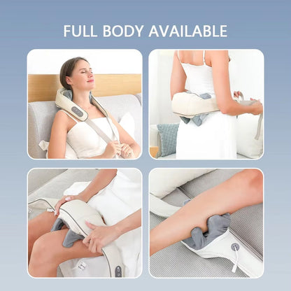 NuroSeri 6D Shiatsu Neck and Shoulder Massager with Heat Therapy