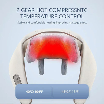 NuroSeri 6D Shiatsu Neck and Shoulder Massager with Heat Therapy