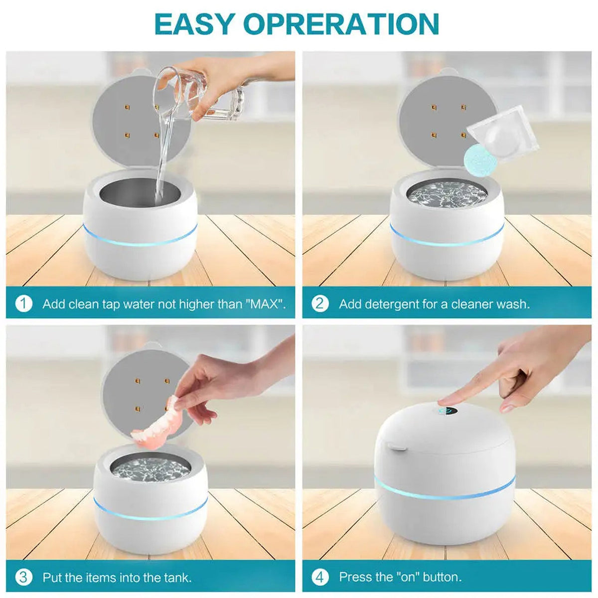 OsicClear 42kHz Ultrasonic and UVC Dental Cleaner