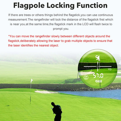 ParynGolf Laser Golf Rangefinder with Slope and Flag Lock