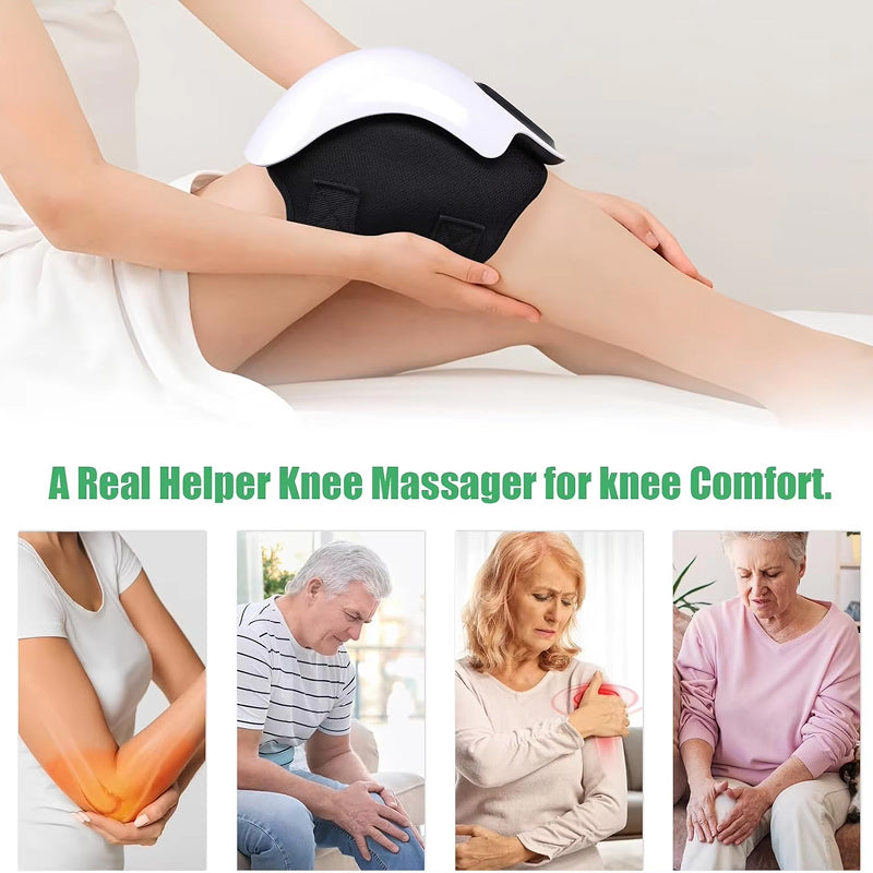 PekaFlexi Cordless Knee Massager with Red Light Therapy & Vibration