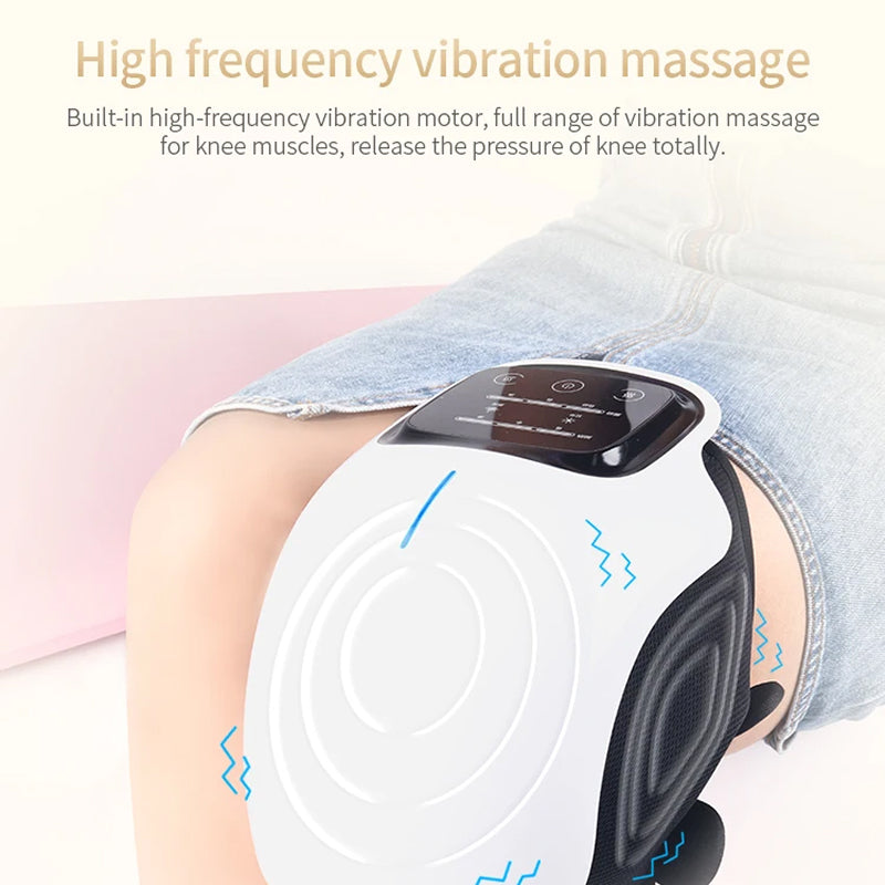 PekaFlexi Cordless Knee Massager with Red Light Therapy & Vibration