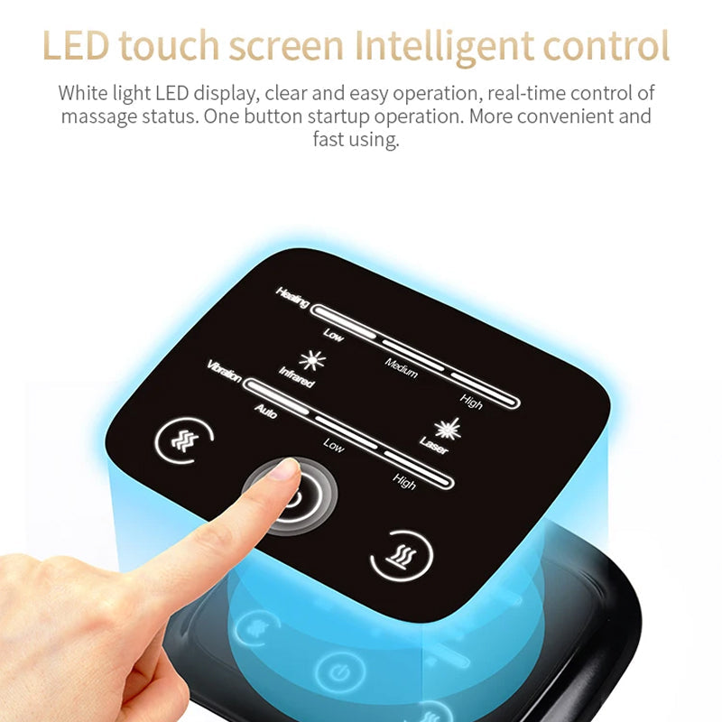 PekaFlexi Cordless Knee Massager with Red Light Therapy & Vibration