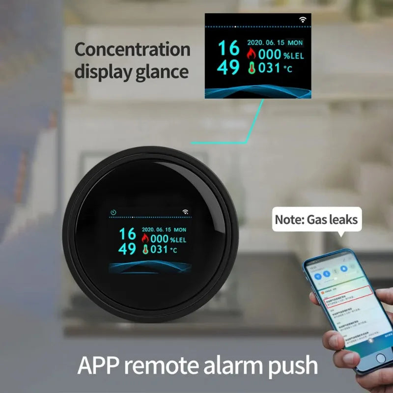 PeroHavi WiFi Propane and Natural Gas Leak Detector with LCD Screen