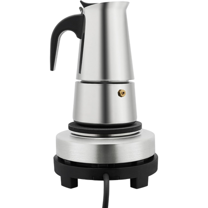 PeviComak Electric Coffee Percolator – 304 Stainless Steel with 5-Gear Temperature Control