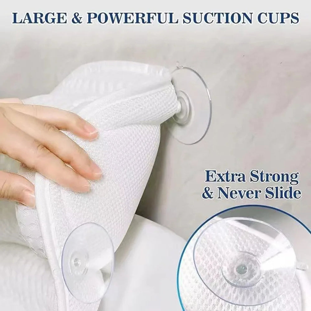 PilivKaxi Ergonomic Bath Pillow with Neck & Back Support