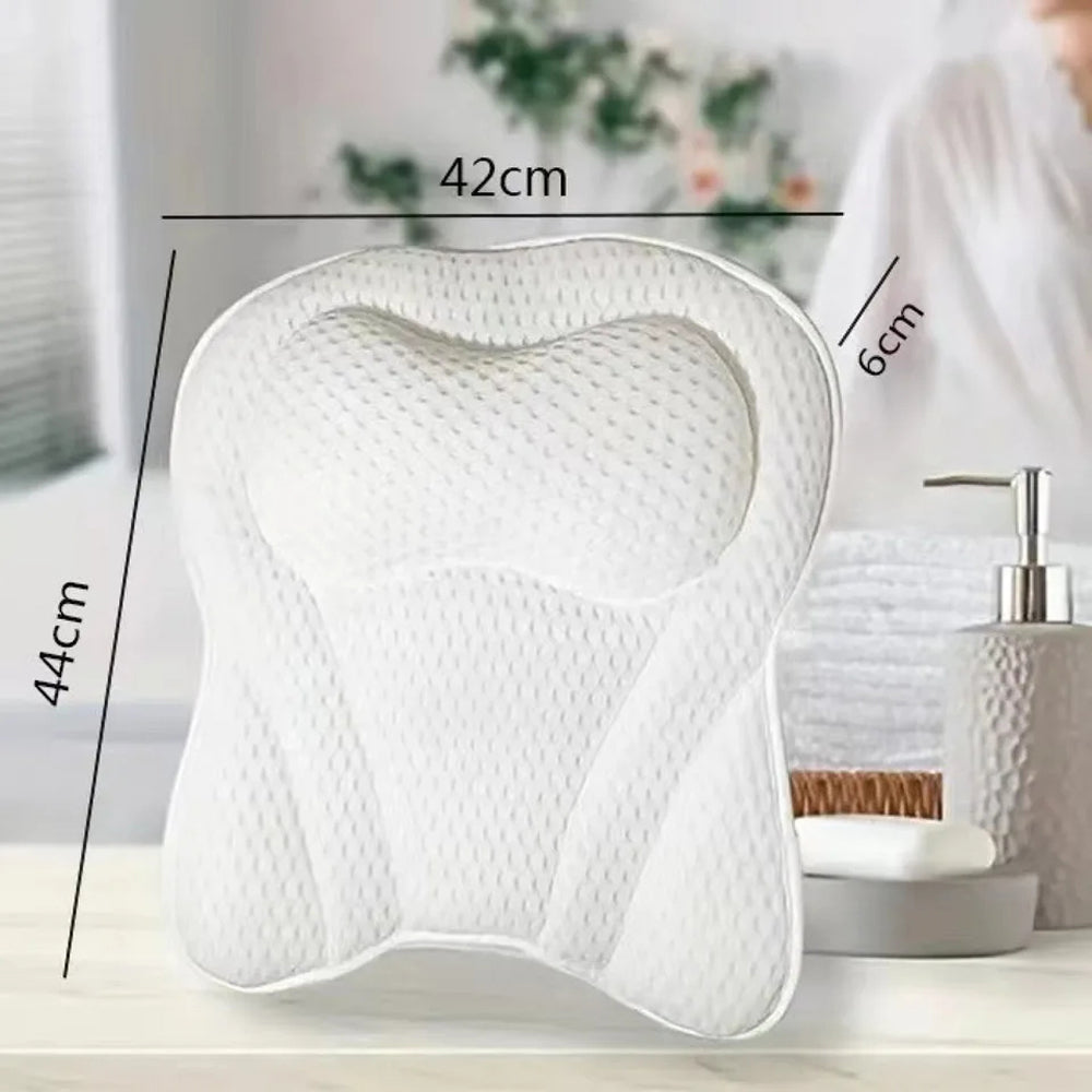 PilivKaxi Ergonomic Bath Pillow with Neck & Back Support
