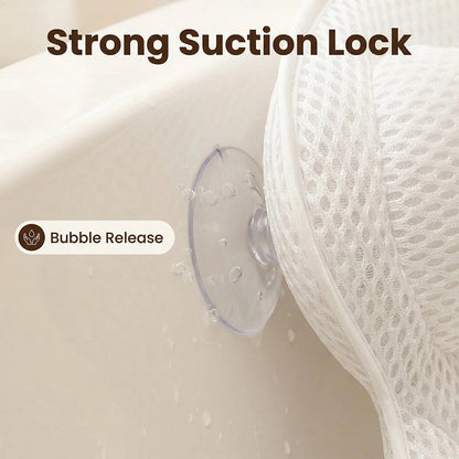 PilivKaxi Ergonomic Bath Pillow with Neck & Back Support