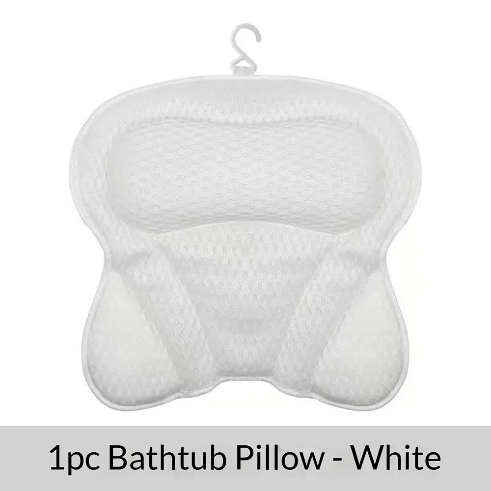 PilivKaxi Ergonomic Bath Pillow with Neck & Back Support