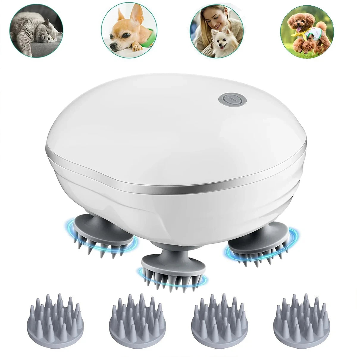 PorHavid Scalp Massager with Infrared Light and 96 Soft Nodes