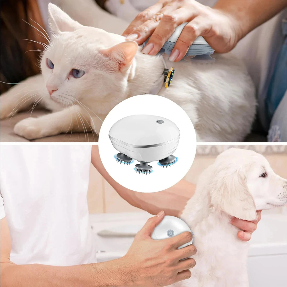 PorHavid Scalp Massager with Infrared Light and 96 Soft Nodes