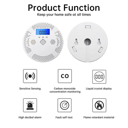 PralliRes Smart WiFi Carbon Monoxide Alarm with Tuya App