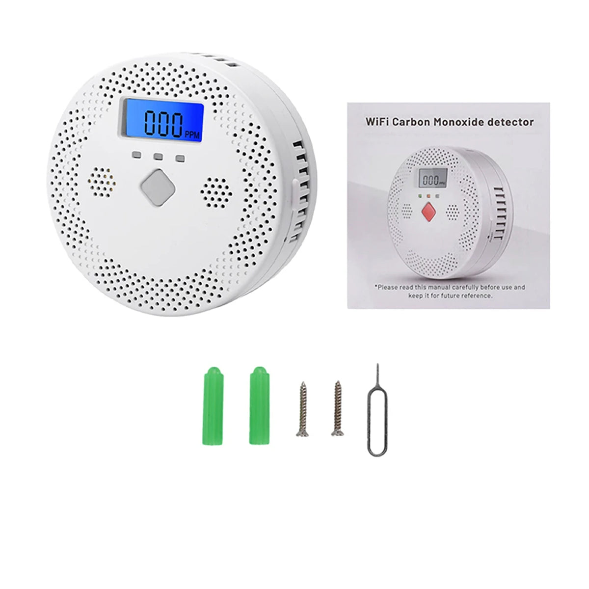 PralliRes Smart WiFi Carbon Monoxide Alarm with Tuya App