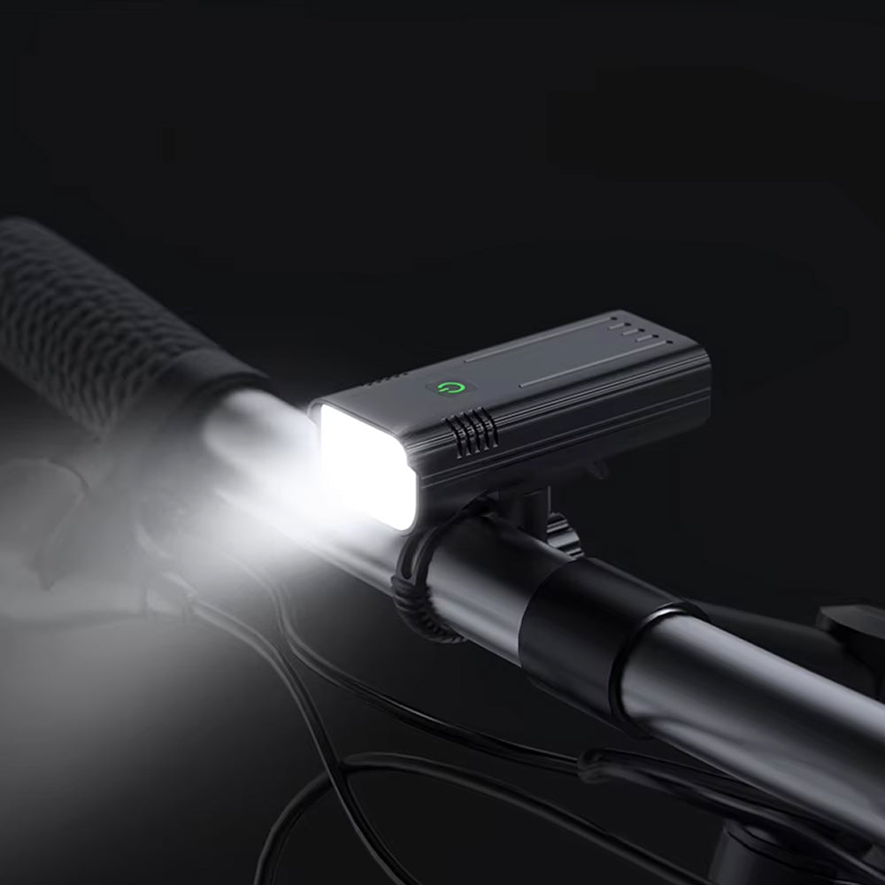 PumiLoci Rechargeable Bike Light with Power Bank & 10000mAh Battery