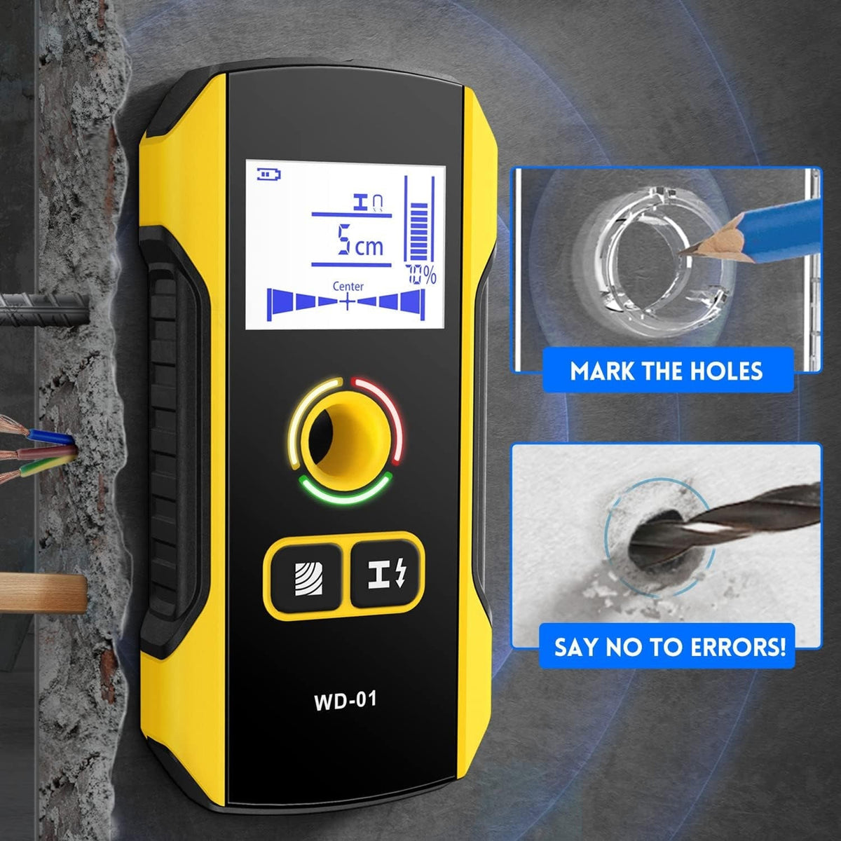 RaftNavi 3-in-1 Wall Scanner with TFT Color Screen and HPC Accuracy