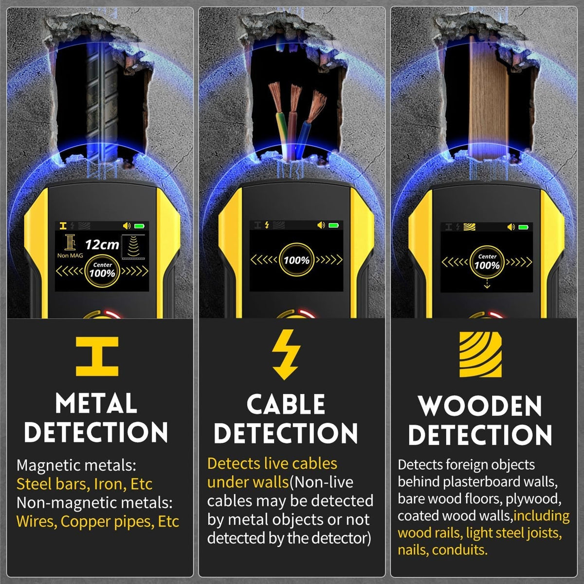 RaftNavi 3-in-1 Wall Scanner with TFT Color Screen and HPC Accuracy