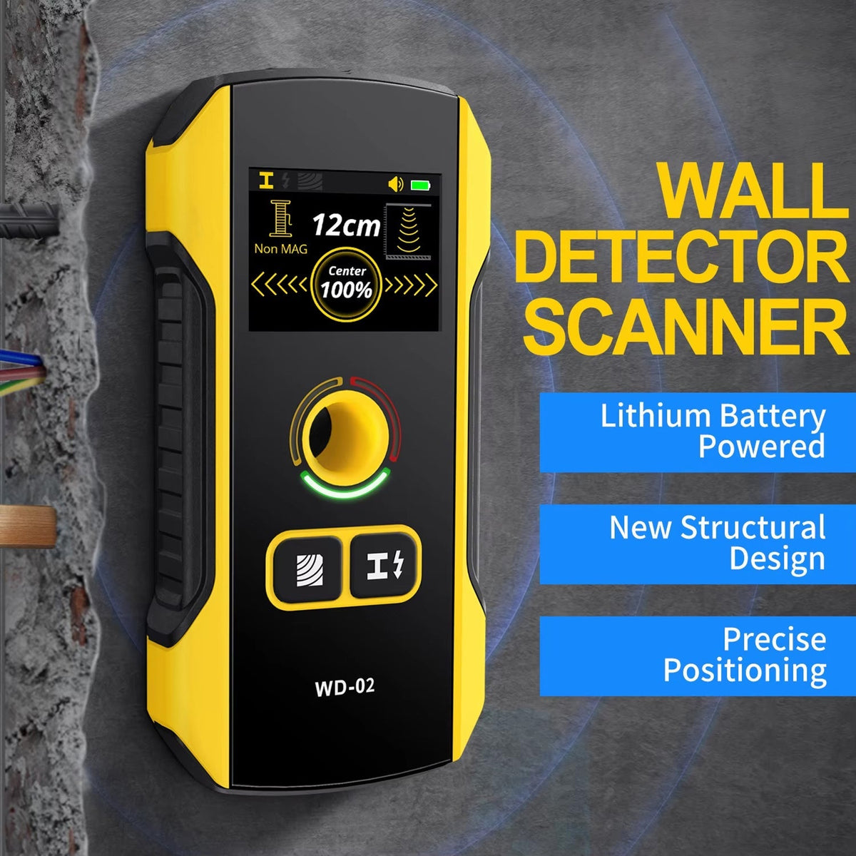 RaftNavi 3-in-1 Wall Scanner with TFT Color Screen and HPC Accuracy