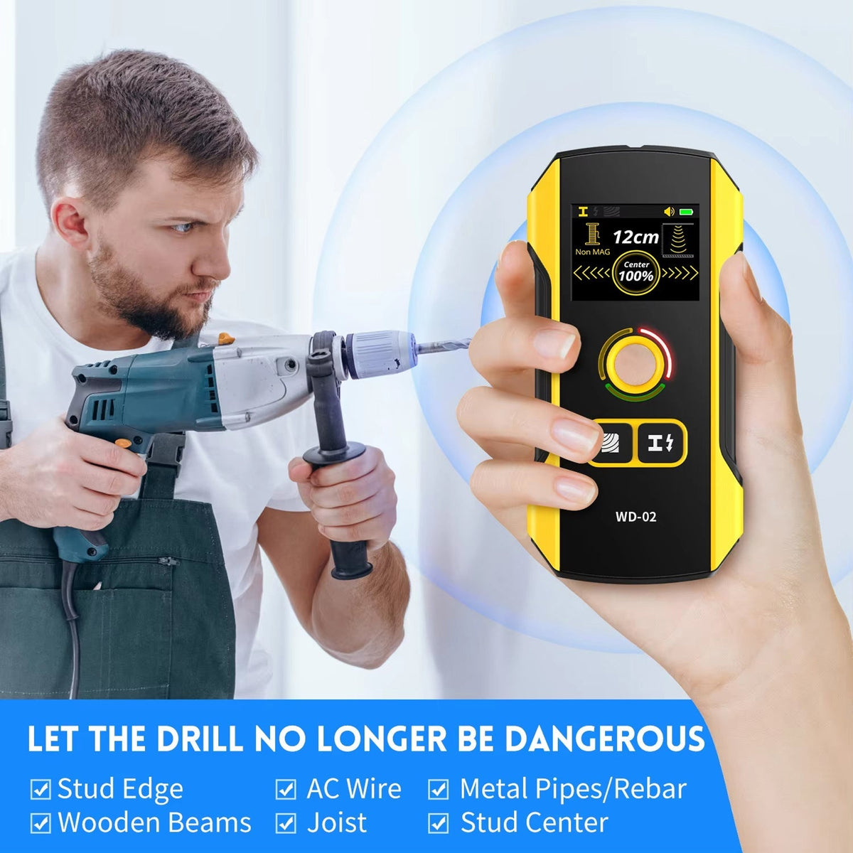 RaftNavi 3-in-1 Wall Scanner with TFT Color Screen and HPC Accuracy