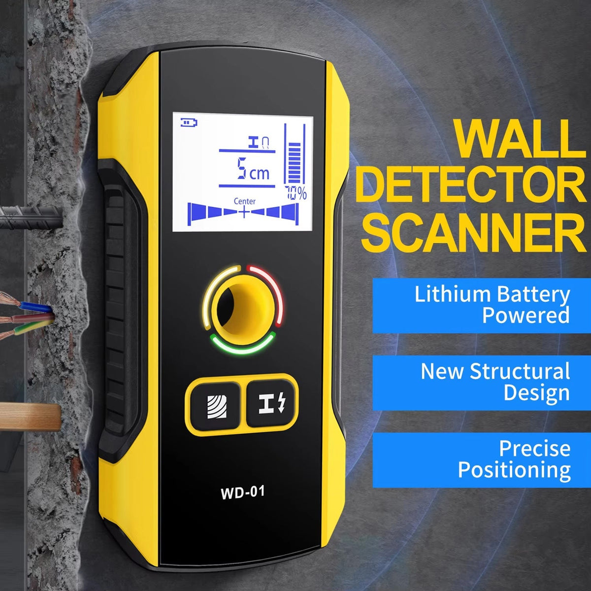 RaftNavi 3-in-1 Wall Scanner with TFT Color Screen and HPC Accuracy