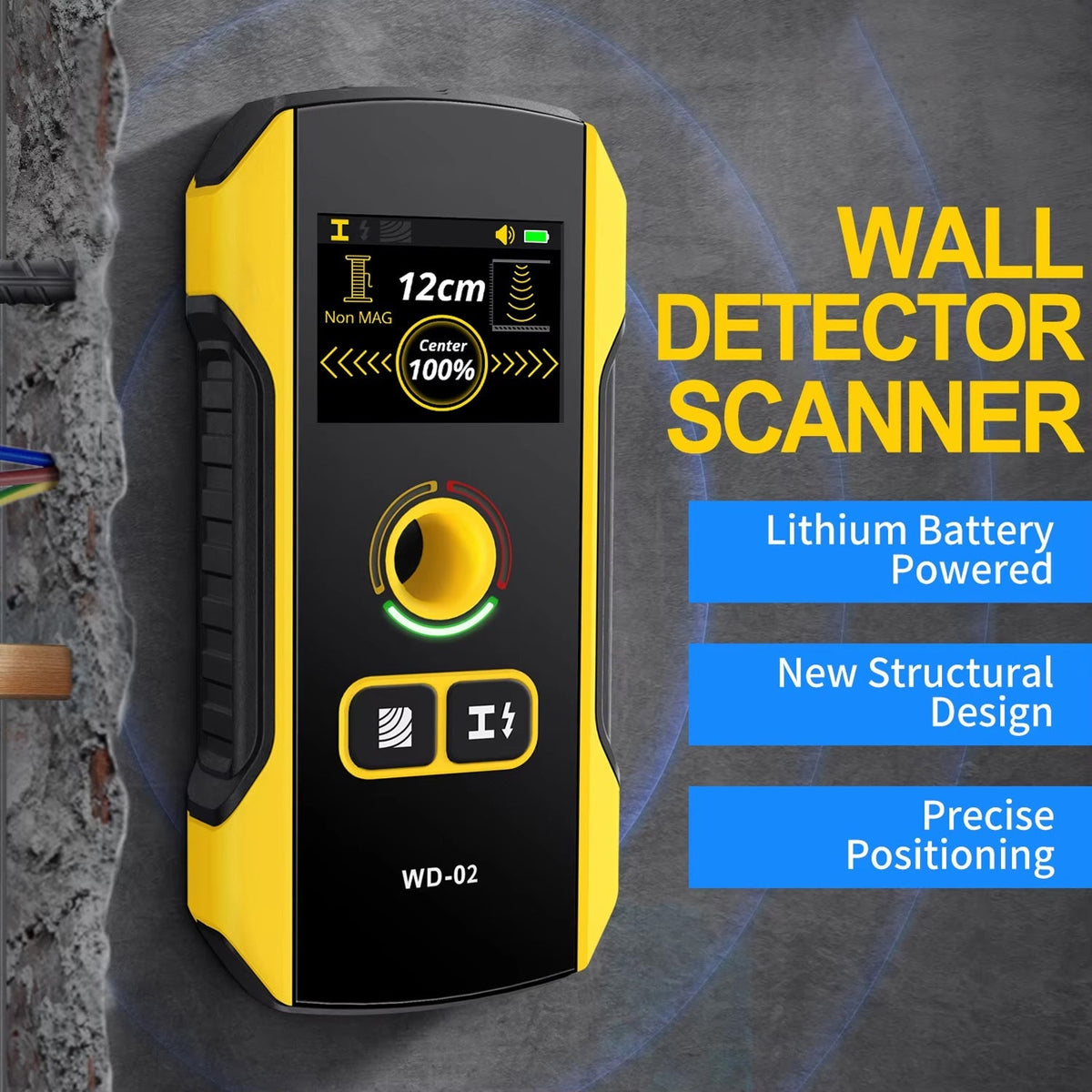 RaftNavi 3-in-1 Wall Scanner with TFT Color Screen and HPC Accuracy