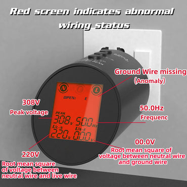 RefGriote Professional TRMS Outlet and Circuit Wiring Fault Analyzer