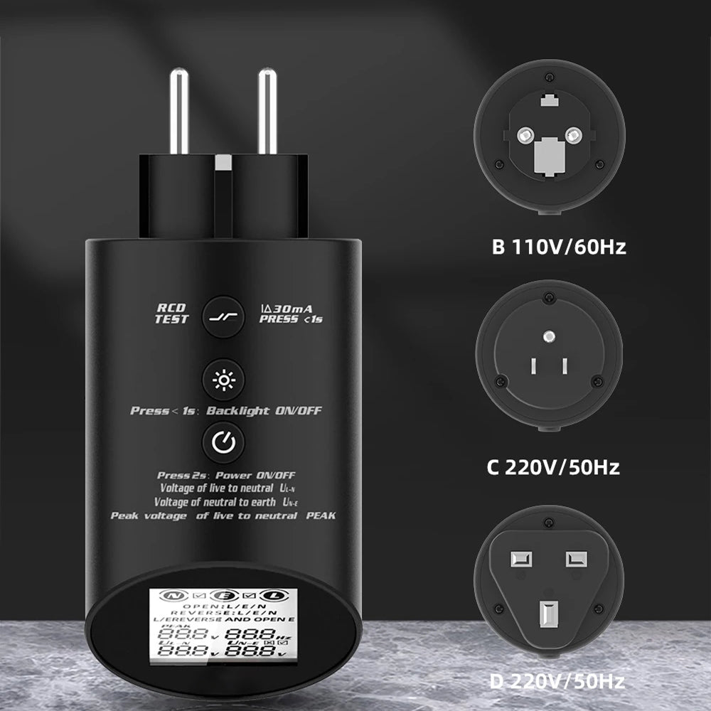 RefGriote Professional TRMS Outlet and Circuit Wiring Fault Analyzer