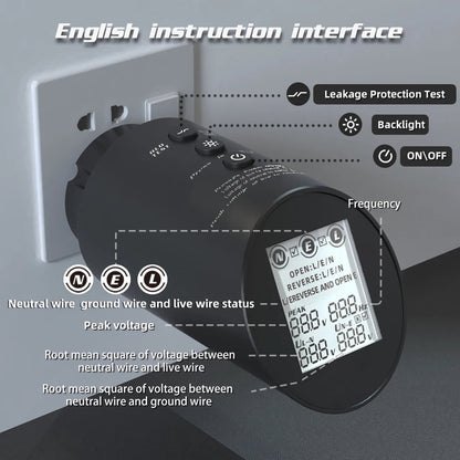 RefGriote Professional TRMS Outlet and Circuit Wiring Fault Analyzer
