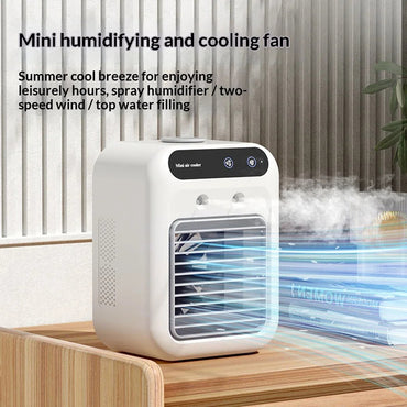 RimiLoxa Portable Air Cooler & Humidifier with 10m Reach