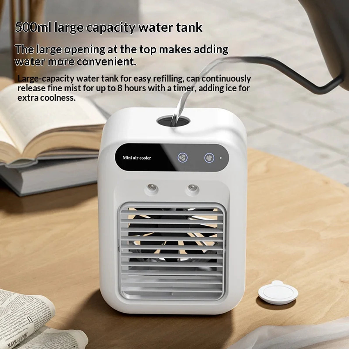 RimiLoxa Portable Air Cooler & Humidifier with 10m Reach