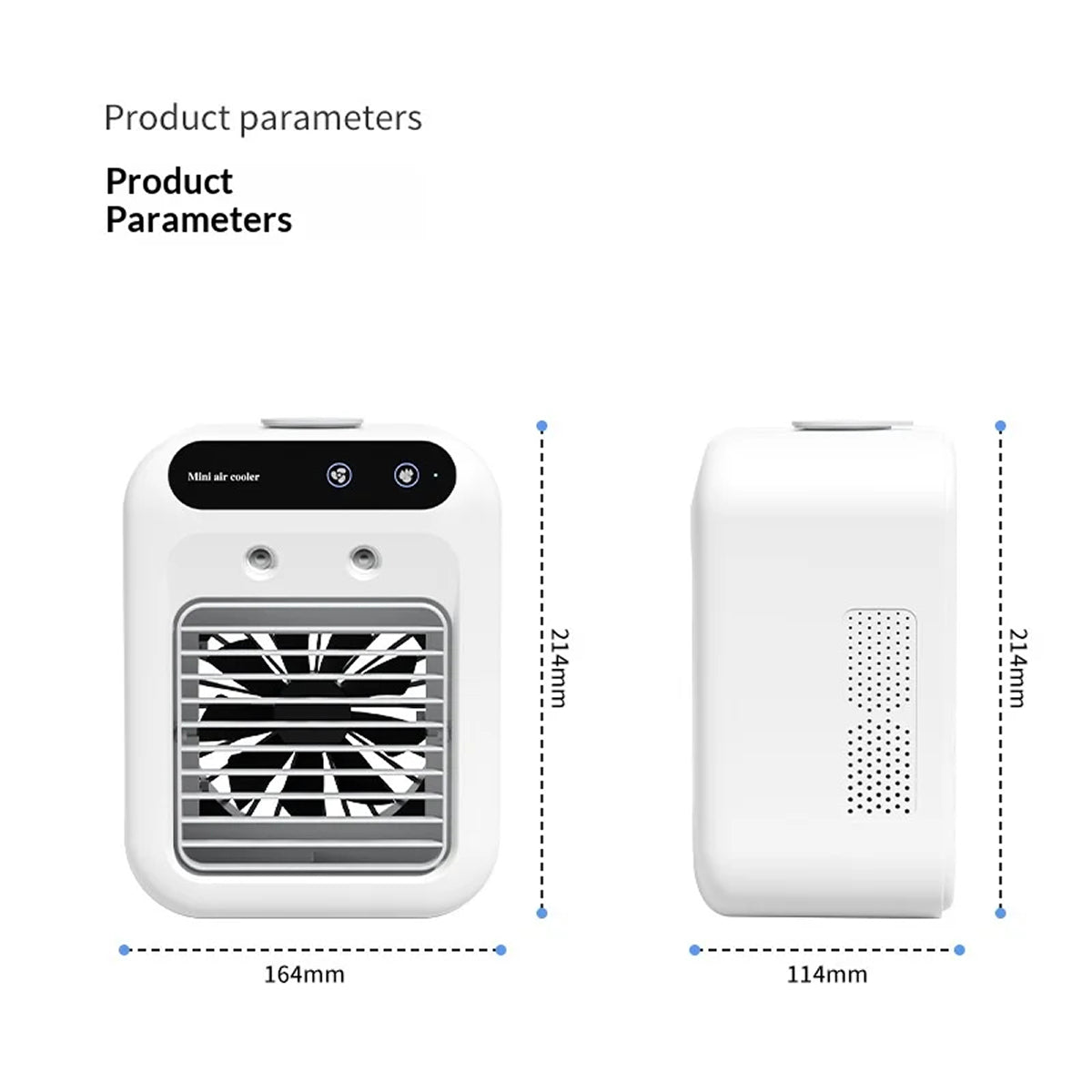 RimiLoxa Portable Air Cooler & Humidifier with 10m Reach