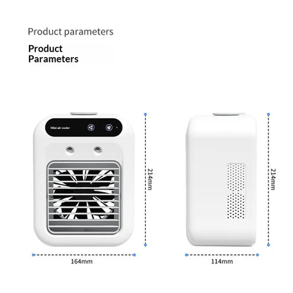RimiLoxa Portable Air Cooler & Humidifier with 10m Reach