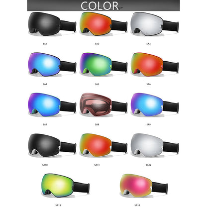 RosGlaco Frameless Panoramic Anti-Fog Ski Goggles