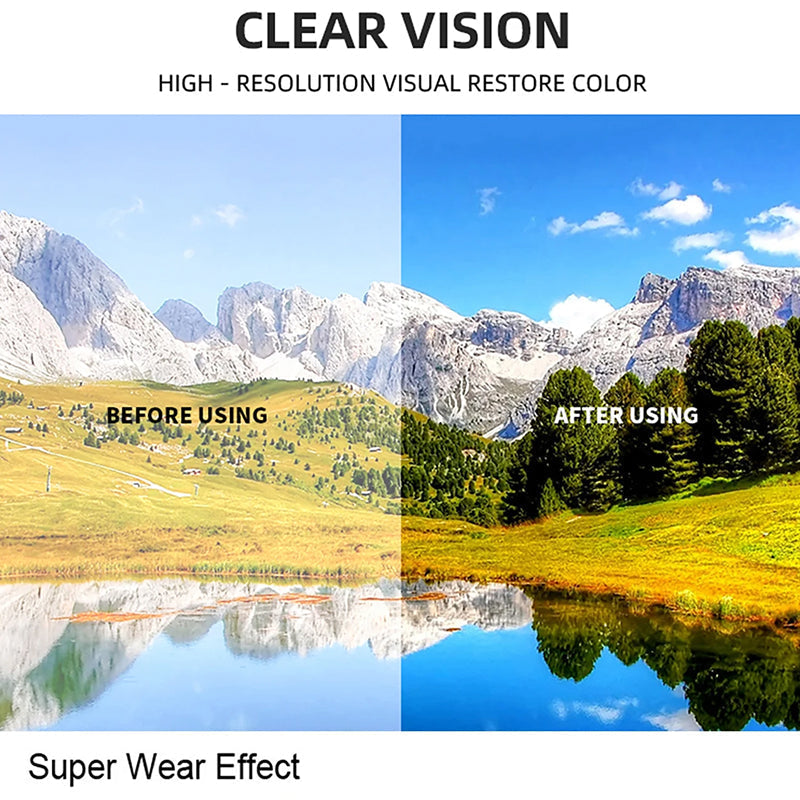 RosGlaco Frameless Panoramic Anti-Fog Ski Goggles
