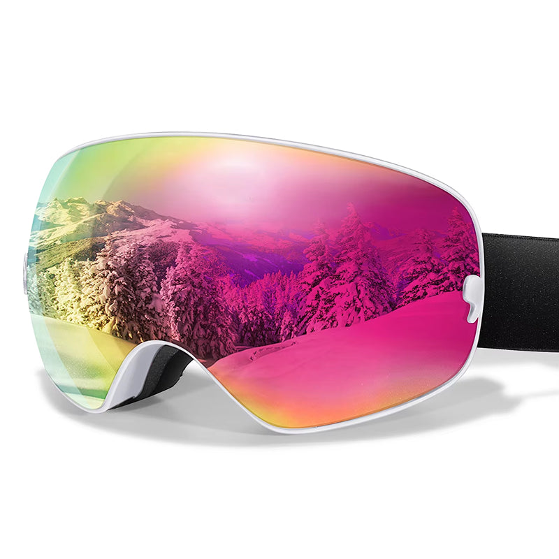 RosGlaco Frameless Panoramic Anti-Fog Ski Goggles