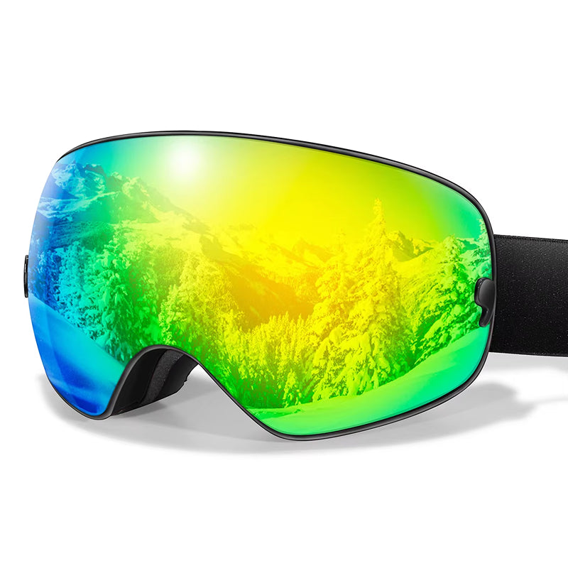 RosGlaco Frameless Panoramic Anti-Fog Ski Goggles