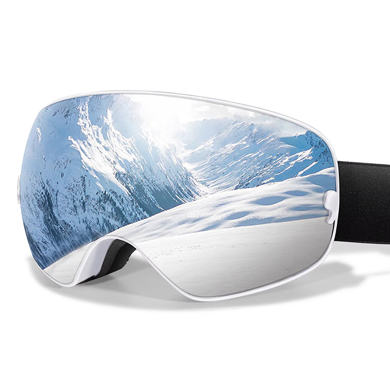RosGlaco Frameless Panoramic Anti-Fog Ski Goggles