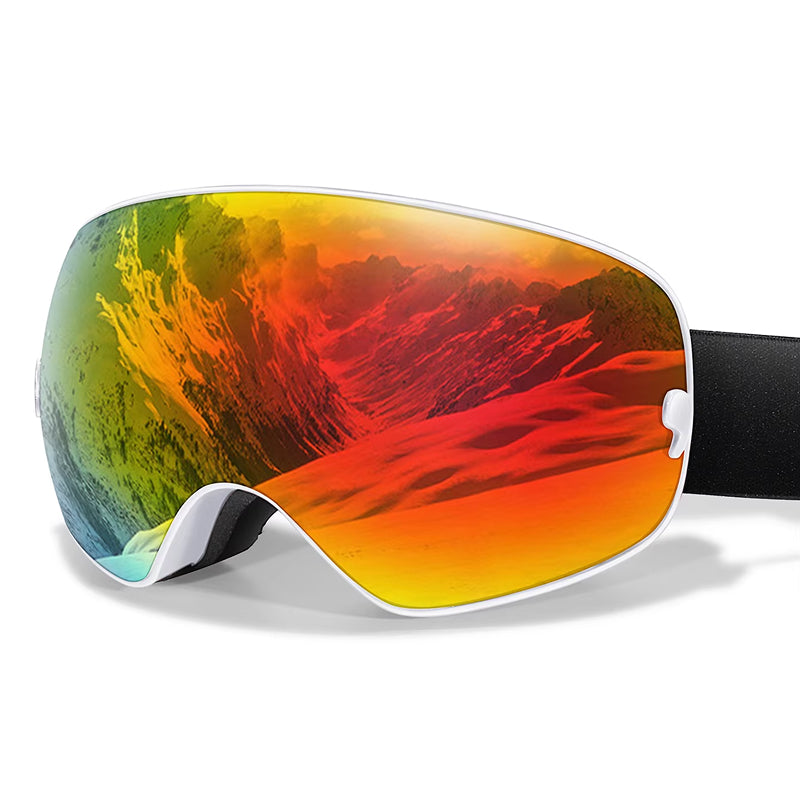 RosGlaco Frameless Panoramic Anti-Fog Ski Goggles
