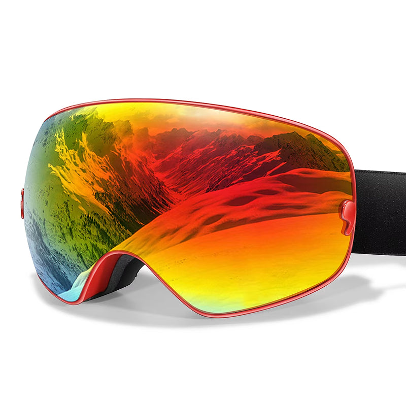 RosGlaco Frameless Panoramic Anti-Fog Ski Goggles