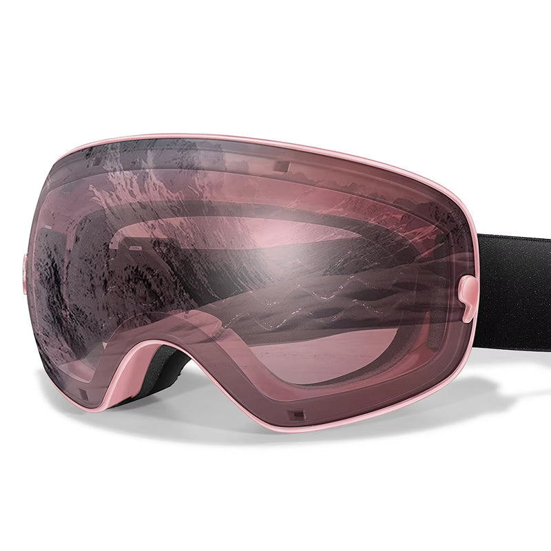 RosGlaco Frameless Panoramic Anti-Fog Ski Goggles